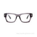 Latest Unisex Custom Logo Full Rim Thick Acetate Glasses Frames Eyewear